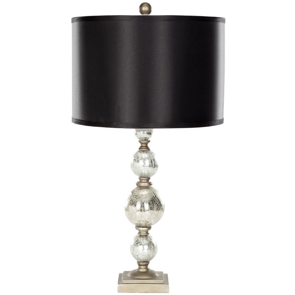 Safavieh LIT4060A NETTIE MERCURY GLASS SILVER NECK TABLE LAMP
